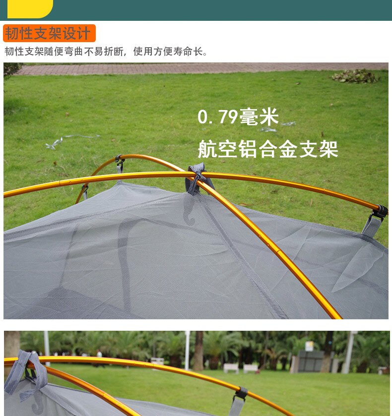 Cheap Goat Tents Outdoor Tent Double Layer Anti UV Camp Tent Waterproof Beach Awning Shelter Park Picnic Fish Tent Travel Hike Anti Mosquito Tent Tents 